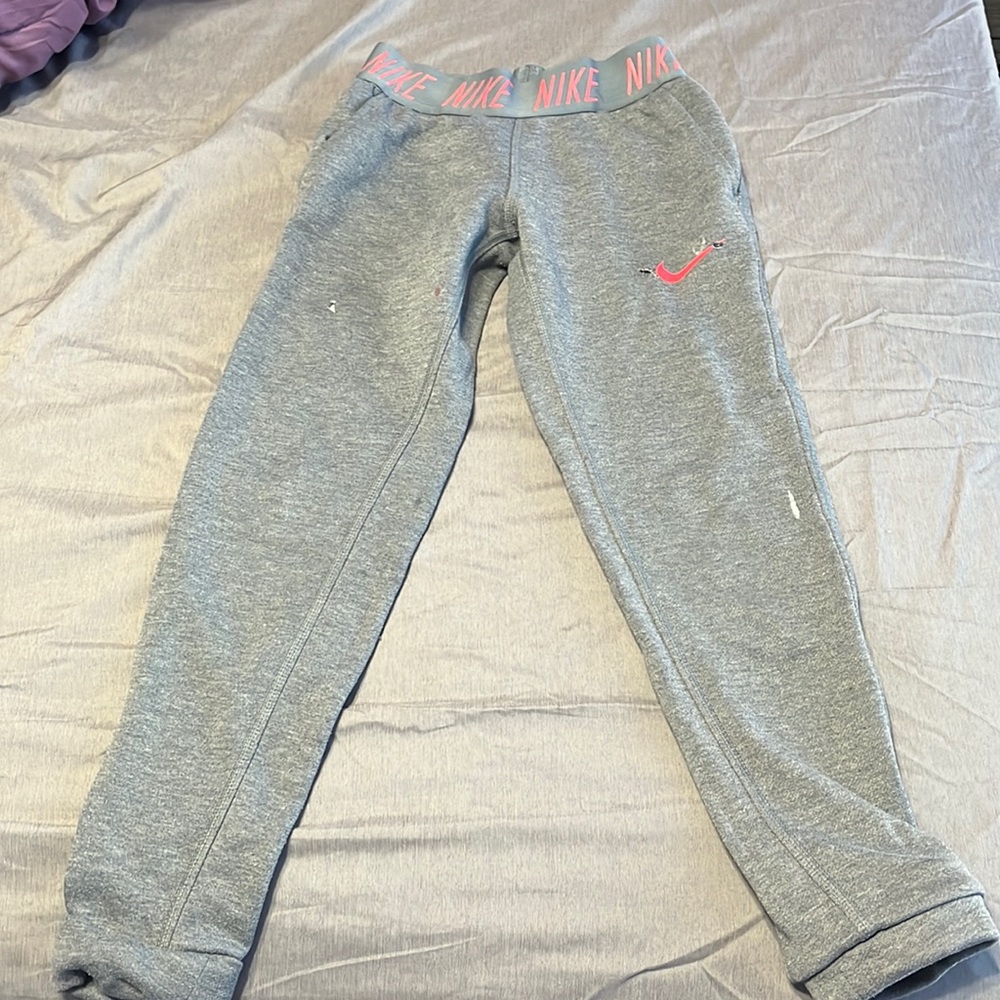 Gray Nike sweats